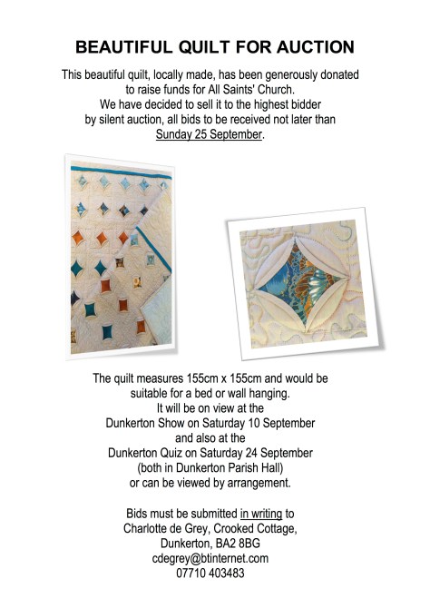 BEAUTIFUL QUILT FOR AUCTION:web